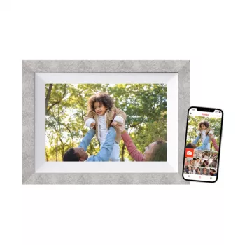 Braun DigiFrame 10W skaitmeninis nuotraukų rėmelis 25,6 cm (10,1 colio) jutiklinis ekranas Wi-Fi pilka/balta