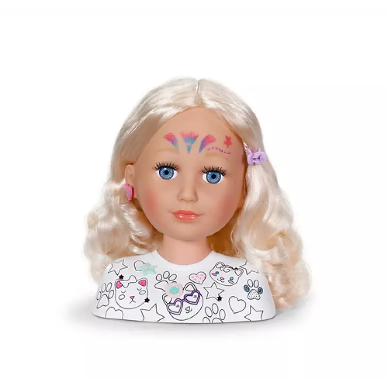 BABY born Styling Head Paint Artist – makiažo ir šukuosenų galva lėlei