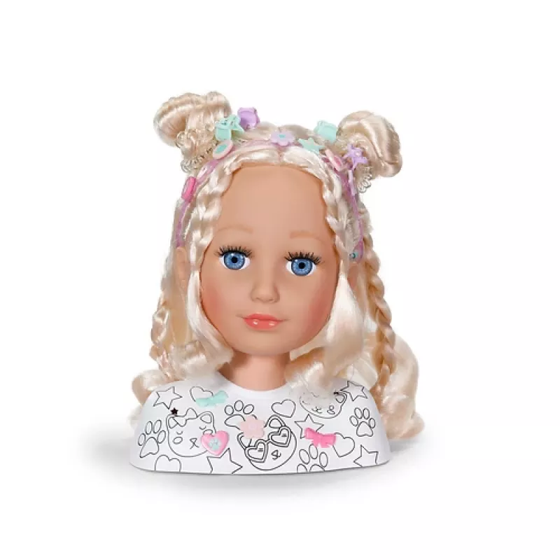 BABY born Styling Head Paint Artist – makiažo ir šukuosenų galva lėlei