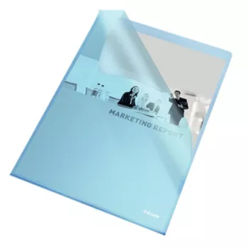 Esselte aplankas 105my A4 dėžutė po 100, A4, polipropilenas (PP), mėlyna, vertikalus, 220 mm, 1 mm