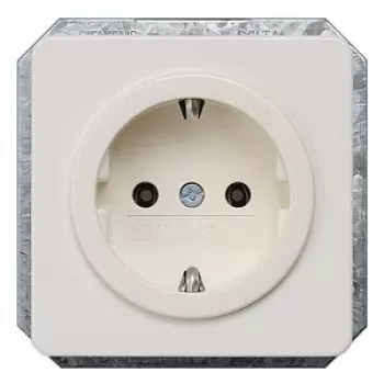 Siemens 5UB1403 kištukinis lizdas F tipas Baltas