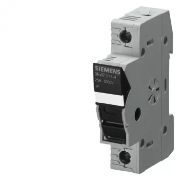 Siemens 3NW7013-4 cilindrinis saugiklio laikiklis, vienpolis, 10x38 mm, 25 A, 1000 V