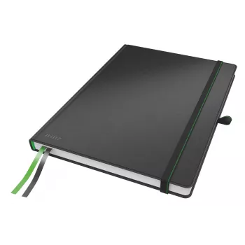 Leitz Notebook Complete A4 linijinis 96 g 80 lapų, juoda, A4, kietas viršelis