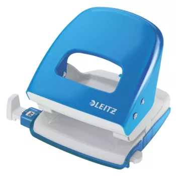 Leitz 5008 NeXXt 2-ių skylių skylių perforatorius, 30 lapų, mėlynas, metalinis