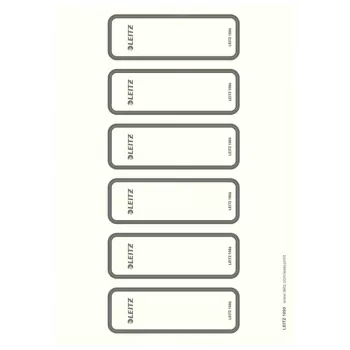 Leitz Spine Labels PC printable, skirti WOW segtuvams, 50 mm, pilki