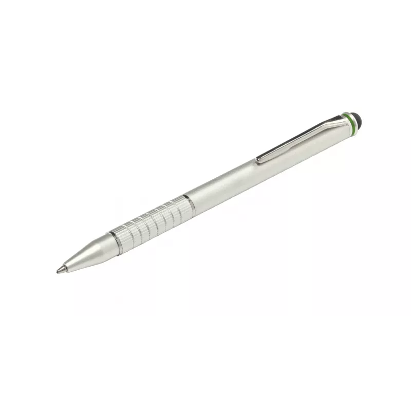 Leitz Stylus 2 in 1 Complete – rašiklis ir pieštukėlis jutikliniams ekranams, universalus, sidabrinis, aliuminis, 10 g
