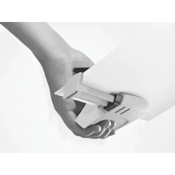 Leitz NeXXt Hole Punch WOW Mini 2 skylių / 10 lapų, turkio, pilka, plastikas, 8 cm, 5,5 mm, A4