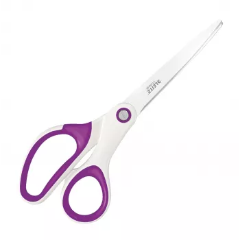 Leitz WOW Titanium biuro žirklės 205 mm, tiesus pjūvis, violetinės/baltos spalvos