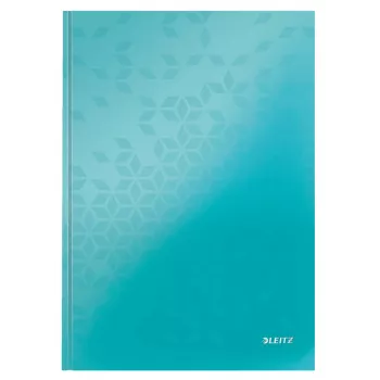 Leitz Notebook WOW A4 kvadratinis su kietu viršeliu, 80 lapų, 80 g/m², mėlynas