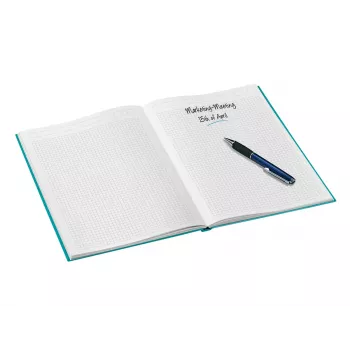 Leitz Notebook WOW A4 kvadratinis su kietu viršeliu, 80 lapų, 80 g/m², mėlynas