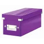 Leitz Click & Store WOW dėžutė kompaktiniams diskams, violetinė, kartoninė, 440 g