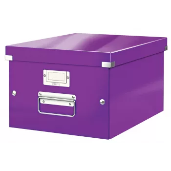 Leitz Click & Store WOW vidutinė laikymo dėžė, violetinė, 16,7 L