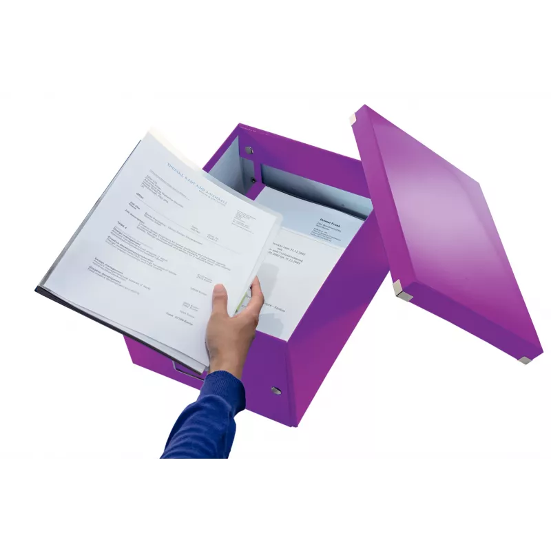 Leitz Click & Store WOW vidutinė laikymo dėžė, violetinė, 16,7 L