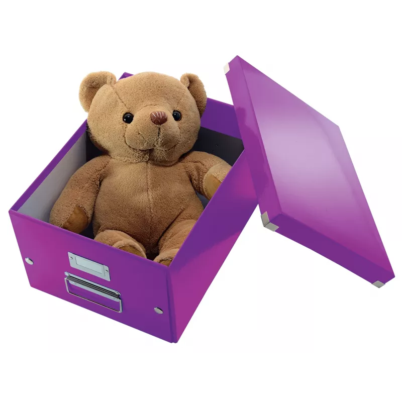 Leitz Click & Store WOW vidutinė laikymo dėžė, violetinė, 16,7 L