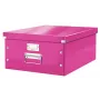 Leitz Click & Store WOW Didelė laikymo dėžė, rožinė, kartonas, nikelis, 369 mm, 482 mm, 200 mm