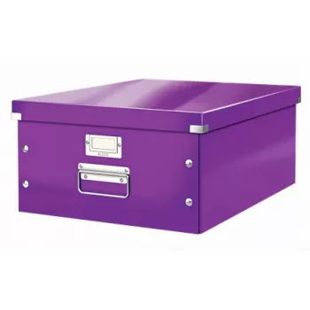 Leitz Click & Store WOW didelė laikymo dėžė, violetinė, kartonas, 1.28 kg