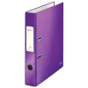 Leitz Lever Arch File 180° WOW POB/Laminuotas A4/50mm, A4, Kartonas, Violetinė, 350 lapų, 80 g/m², 5 cm