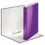 Leitz WOW Laminuotas aplankas su žiedais A4+ 2DR/25mm, violetinis