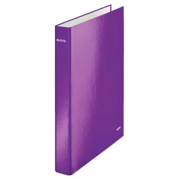 Leitz WOW Laminuotas aplankas su žiedais A4+ 2DR/25mm, violetinis