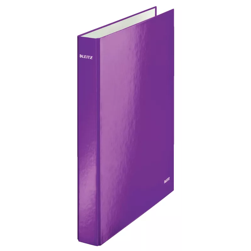 Leitz WOW Laminuotas aplankas su žiedais A4+ 2DR/25mm, violetinis