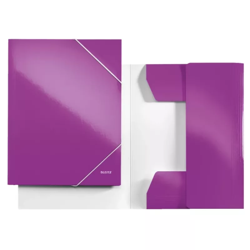 Leitz 3 atvartų aplankas WOW A4 violetinis