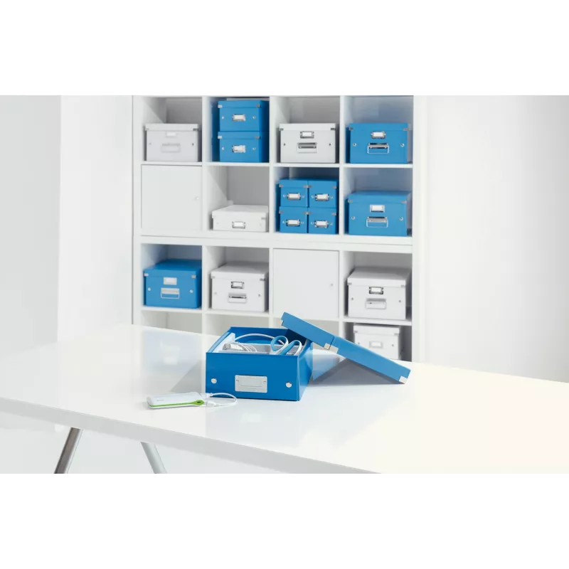 Leitz Click & Store WOW Vidutinė organizavimo dėžė, mėlyna, kartonas, 880 g