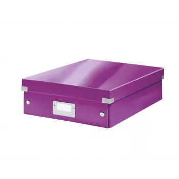 Leitz Click & Store WOW Vidutinė organizavimo dėžutė, violetinė, kartoninė, 880 g