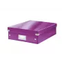 Leitz Click & Store WOW Vidutinė organizavimo dėžutė, violetinė, kartoninė, 880 g
