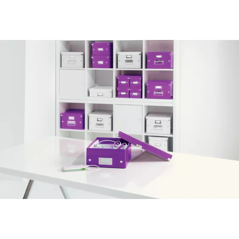 Leitz Click & Store WOW Vidutinė organizavimo dėžutė, violetinė, kartoninė, 880 g