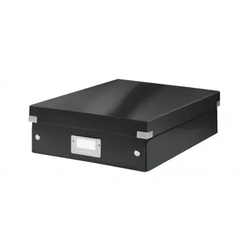 Leitz Click & Store WOW Vidutinė Organizavimo Dėžutė, Juoda, Kartonas