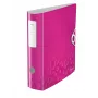 Leitz Lever Arch File Active PP WOW A4/80mm rožinė
