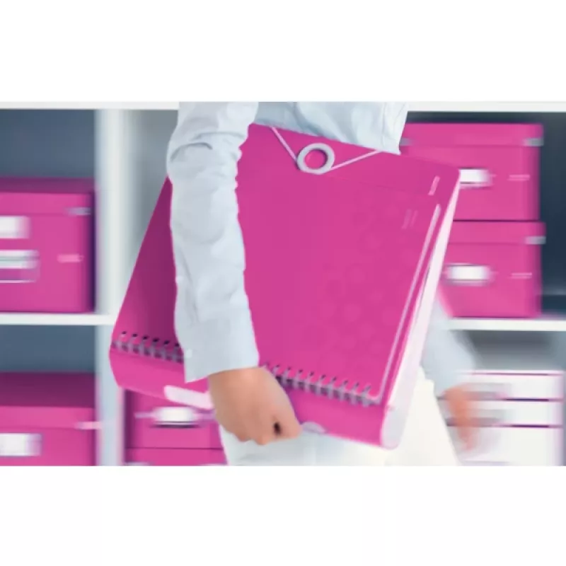 Leitz Lever Arch File Active PP WOW A4/80mm rožinė