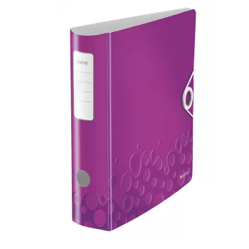 Leitz Lever Arch File Active PP WOW A4/80mm, A4, Poliputplastis, Violetinė, 500 lapų, 80 g/m², 8,2 cm