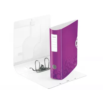Leitz Lever Arch File Active PP WOW A4/80mm, A4, Poliputplastis, Violetinė, 500 lapų, 80 g/m², 8,2 cm