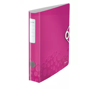 Leitz Lever Arch File Active PP WOW A4/65mm, A4, poliuretano putos, rožinė, 350 lapų, 80 g/m², 6,5 cm