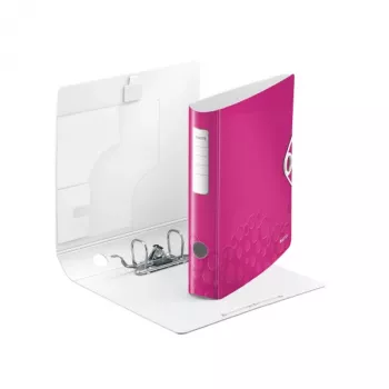 Leitz Lever Arch File Active PP WOW A4/65mm, A4, poliuretano putos, rožinė, 350 lapų, 80 g/m², 6,5 cm