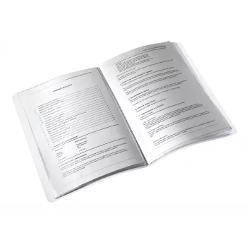 Leitz WOW aplankas su 20 kišenių, PP, mėlynas metalinis, A4