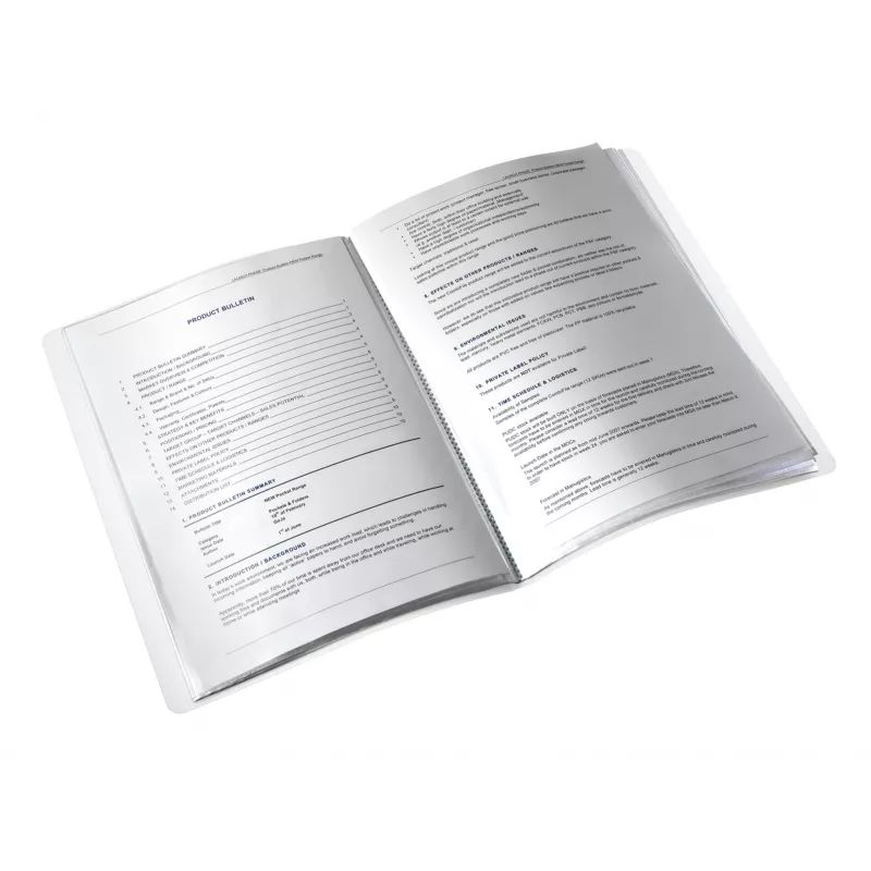 Leitz Display Book WOW PP 20 kišenių, mėlyna, metalinė, PVC, A4, 231 mm, 13 mm