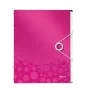 Leitz Divider Book WOW PP 6 skirtukų, A4, polipropilenas, metalinis, rožinis, 200 lapų, 260 mm, 17 mm