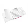 Leitz Divider Book WOW PP 6 skirtukų, A4, polipropilenas, metalinis, rožinis, 200 lapų, 260 mm, 17 mm