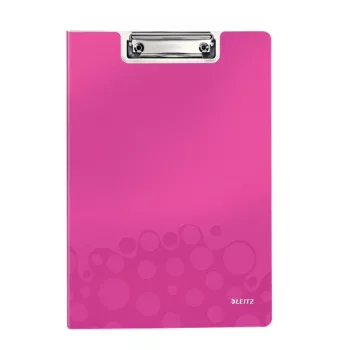 Leitz planšetė su dangteliu WOW, A4, poliputplastis, rožinė, 75 lapai, 1 kišenė, 230 mm