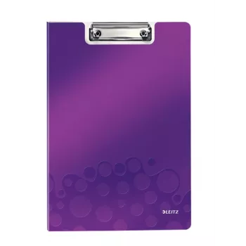 Leitz planšetė su dangteliu WOW, A4, polifoamas, violetinė, 75 lapai, 1 kišenė, 230 mm