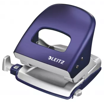 Leitz skylmuojantis perforatorius Style NeXXt, 2 skylės, 30 lapų, metalinis, mėlynas