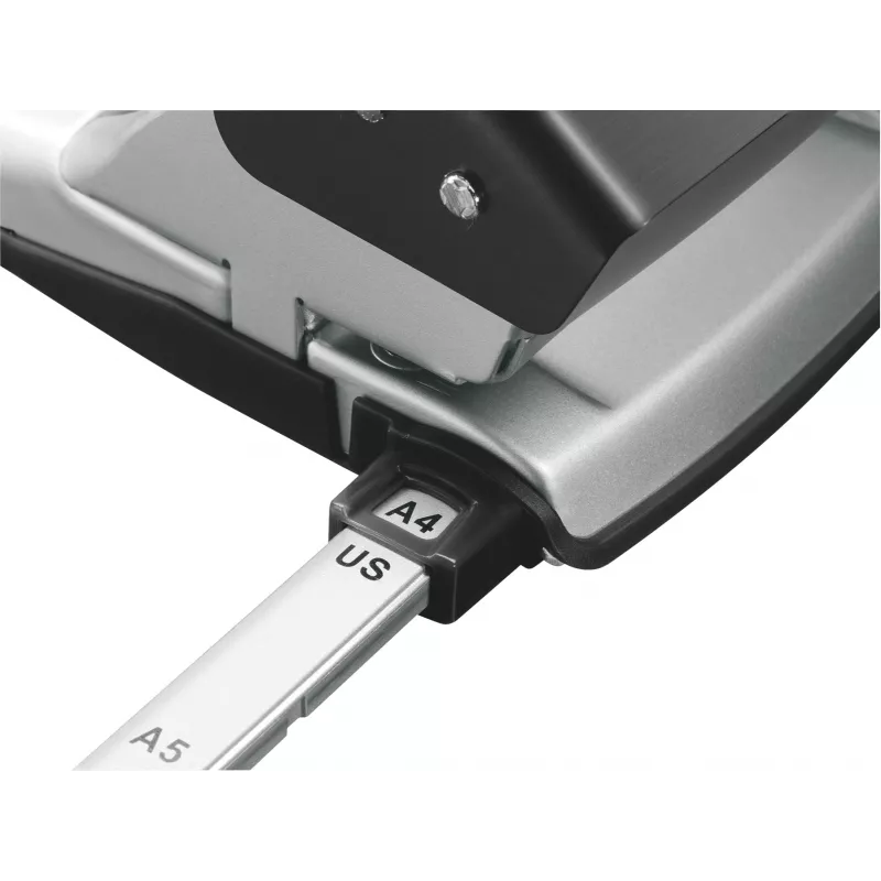 Leitz skylmušė Style NeXXt, 2 skylės, 30 lapų, metalinė, juoda