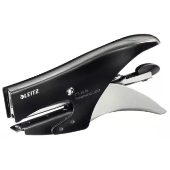 Segiklis Leitz Plier Style 15 lapų, užpakalinis įkrovimas, juodas, nerūdijantis plienas, metalas