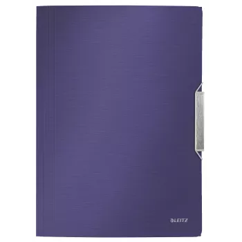 Leitz aplankas su 3 atvartais Style PP A4, mėlynas, polipropilenas, talpina 150 lapų (80 g/m²), elastinė juosta