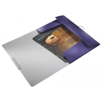Leitz aplankas su 3 atvartais Style PP A4, mėlynas, polipropilenas, talpina 150 lapų (80 g/m²), elastinė juosta