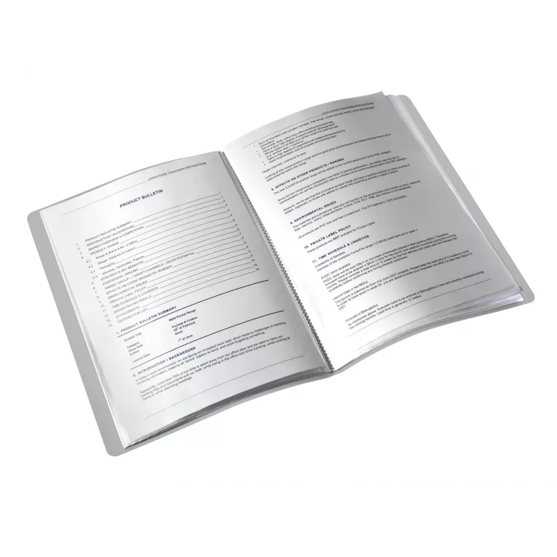 Leitz Display Book Style PP 40 lapų, raudona, polivinilchloridas (PVC), 40 kišenių, A4, 233 mm, 16 mm