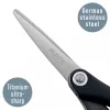 Leitz Titanium žirklės 150 mm, suaugusiems, tiesaus pjovimo