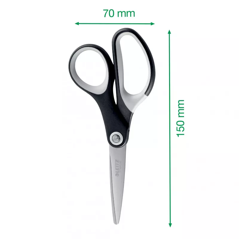 Leitz Titanium žirklės 150 mm, suaugusiems, tiesaus pjovimo